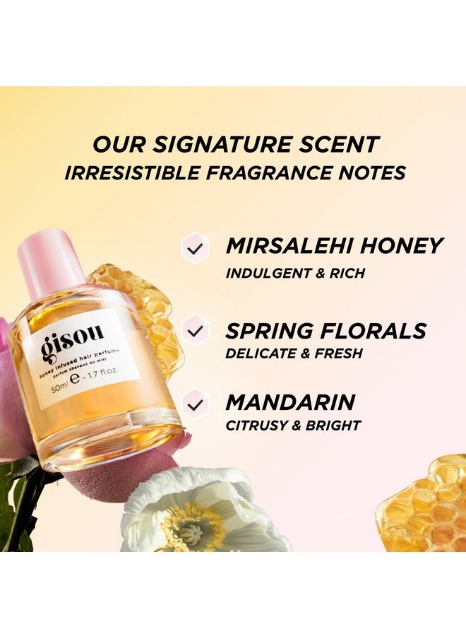 Gisou Gisou Honey Infused Hair Perfume, A Delicate Hair Fragrance with Sweet Notes of Honey Blended into Spring Florals, Nourishing and Hydrating Hair Shine Spray (1.7 fl oz)  - Image 2