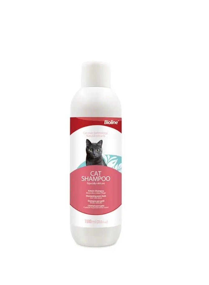 Bioline Cat Shampoo – Extra Gentle Formula for Clean & Shiny - 1000ml - Image 1