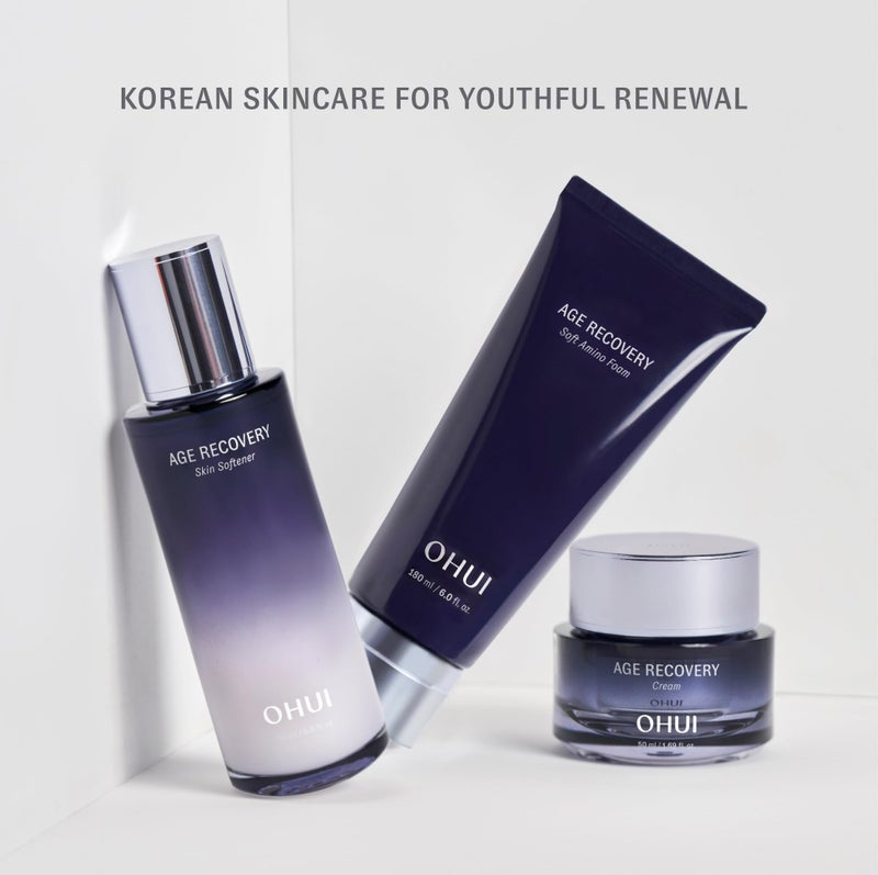 O HUI Age Recovery Skin Softener | Hydrates and Nourishes Skin | Prep Skin | Korean Skin Care | Milky Lotion Texture | Daily Toner Usage | Anti-Wrinkle Care | Non-Sticky | Peptide | Collagen Support - Image 5