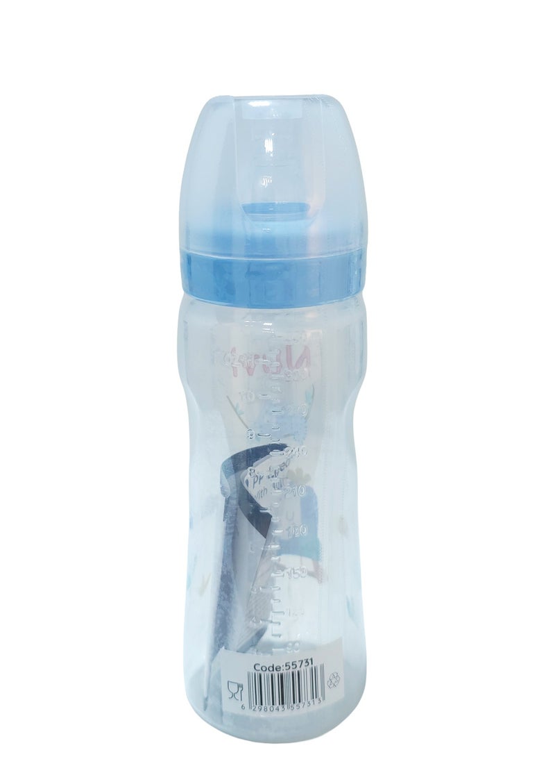 نوفي زجاجة رضاعة بلاستيكية واسعة العنق من نوفي للأطفال الرضع، سعة 330 مل - Image 3