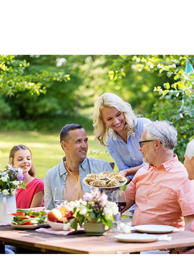 سيوسي صانع الزلابية 3 قطع 9.5 سم من الفولاذ المقاوم للصدأ ، قوالب قطاعة صينية فطيرة رافيولي امباناداس قالب ضغط ملحقات المطبخ العجين - Image 3