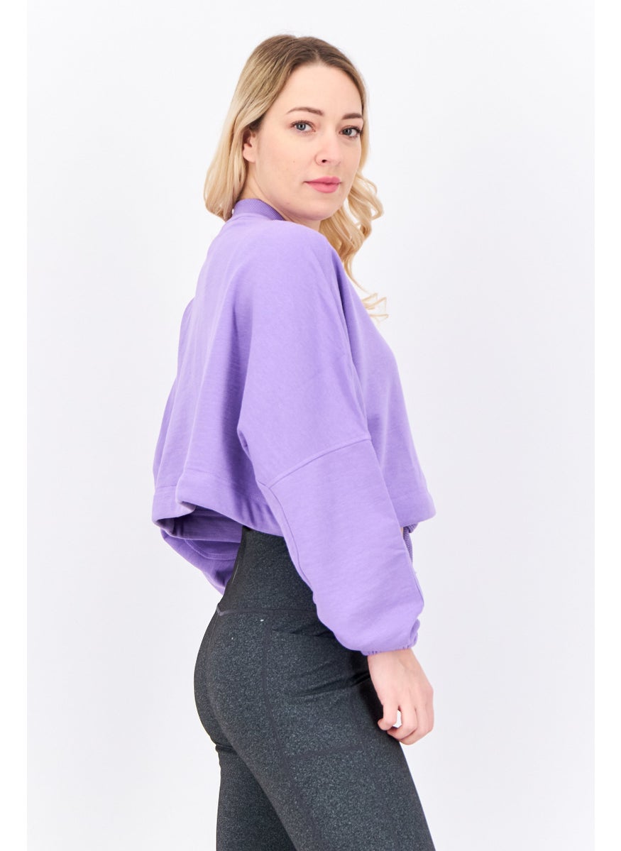 Women Sportswear Fit Long Sleeves Outdoor Sweatshirt, Purple - pzsku/Z9BD3747A1634B1EB7C80Z/45/_/1737642190/240b716f-6a5a-413b-b3f0-d1e9ac30b3bf