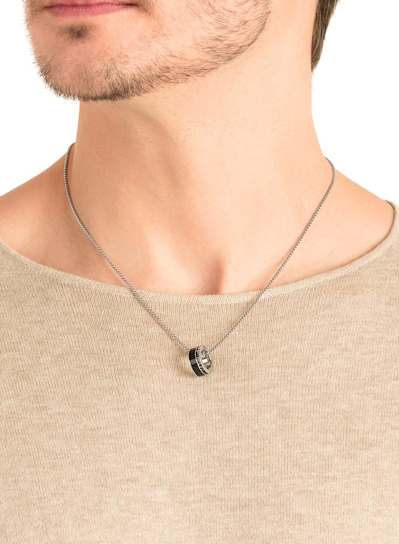 Jewelry Pendant Gray Stainless Steel Necklace - Image 2