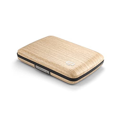 ÖGON -DESIGNS- أوجون -تصاميم- حافظة بطاقات من الألمنيوم مع قفل معدني، حماية RFID ضد الاحتيال وإلغاء المغنطة، محفظة مدمجة، نموذج سمارت كيس أوسلو - Image 1