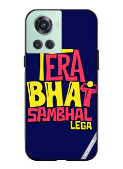 VR CREATIVE Protective Case Cover For OnePlus 10R Tera Bhai Sambhal Lega Hindi Quots Design Multicolour  - Image 1