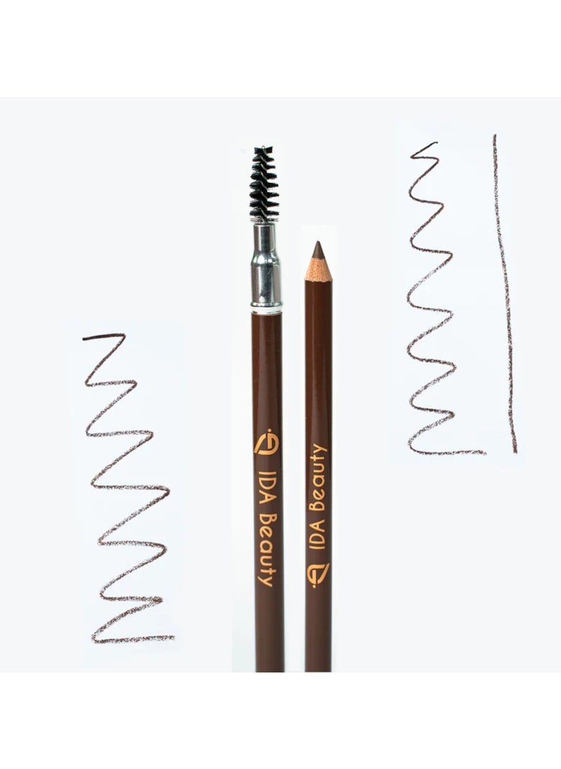 IDA Beauty Double-Sided Wooden Eyebrow Pencil | Waterproof, Smudge-Proof, 24-Hour Wear | Vitamin-Enriched, Vegan, Halal, Cruelty-Free  - Image 5