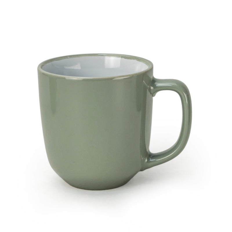 Cuisine Art Stoneware IVY 4PCS Mug Set | 420 ML Olive Green Coffee Mug Set | Durable Coffee Cup Set for Home & Office | Cups for Cappuccino, Latte, Tea & Cocoa Restaurant Coffee Mugs - Image 4