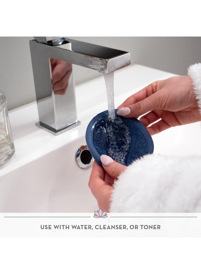 إس آند تي إن سي مناديل مزيل المكياج للعناية بالبشرة، مناديل مكياج قابلة لإعادة الاستخدام مع حقيبة غسيل، أساسيات السفر، ألوان متنوعة، قطر 10.16 سم، 7 عبوات - Image 5