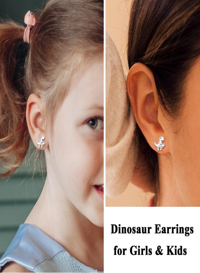 CERSLIMO Hypoallergenic Dinosaur Earrings for Girls Kids, Cute Dinosaur Animal Jewelry Birthday Christmas Graduation Gifts for Daughter Teens Teenager - Image 2