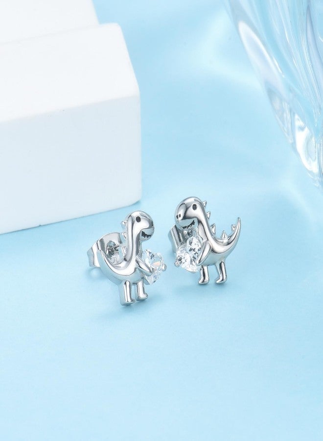 CERSLIMO Hypoallergenic Dinosaur Earrings for Girls Kids, Cute Dinosaur Animal Jewelry Birthday Christmas Graduation Gifts for Daughter Teens Teenager - Image 4