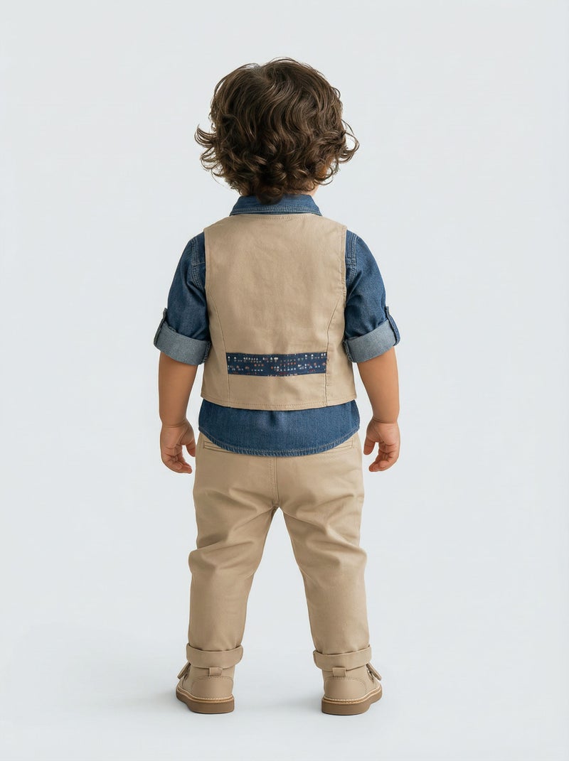 Hype Boys' top and bottom set, ages 3 to 12 months, 6176 - Image 4