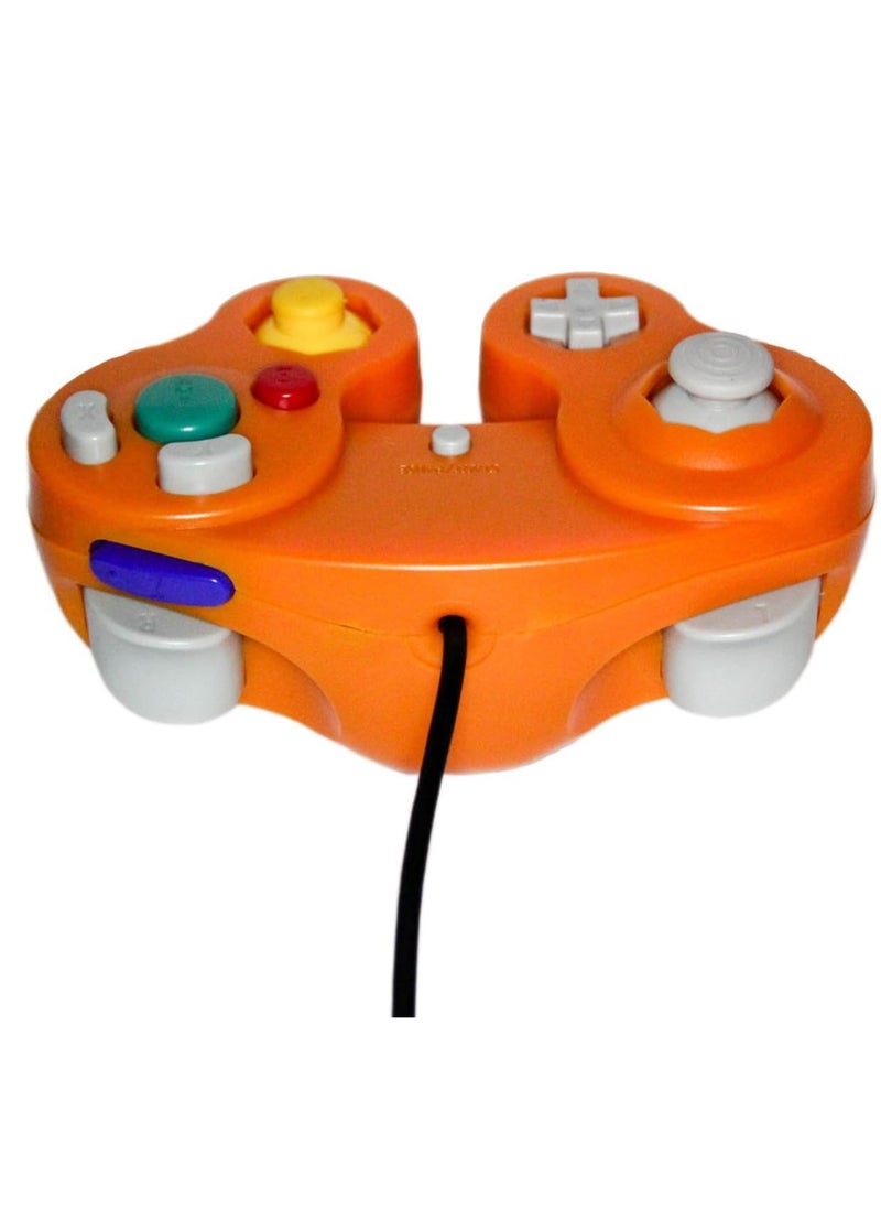 AS SEEN ON TV Wired Game Controller, Strong And Durable PC Precision Wired Gamepad, Easy To Operate Hassle Free Gaming Controller, Ergonomic Design Stable Joypad Controller For GameCube NGC, (Light Orange)  - Image 2