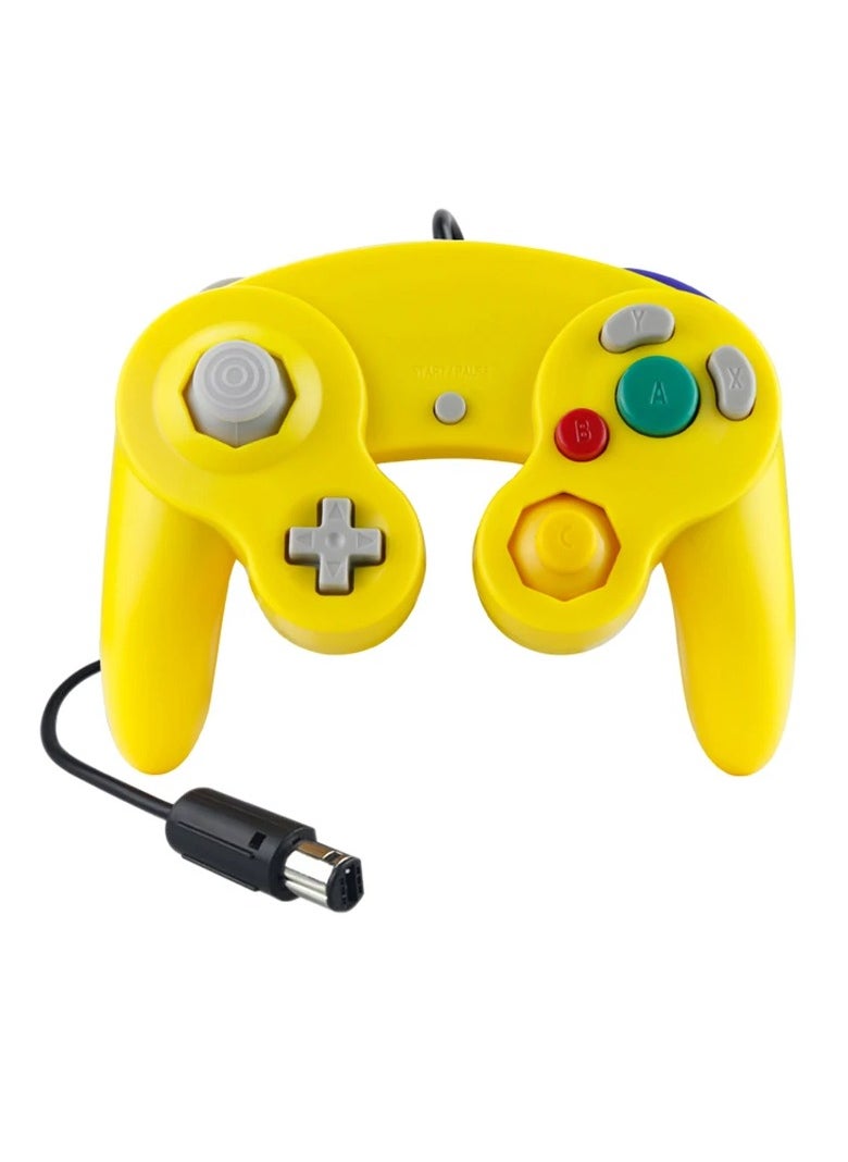 AS SEEN ON TV Wired Game Controller, Strong And Durable PC Precision Wired Gamepad, Easy To Operate Hassle Free Gaming Controller, Ergonomic Design Stable Joypad Controller For GameCube NGC, (Light Orange)  - Image 1