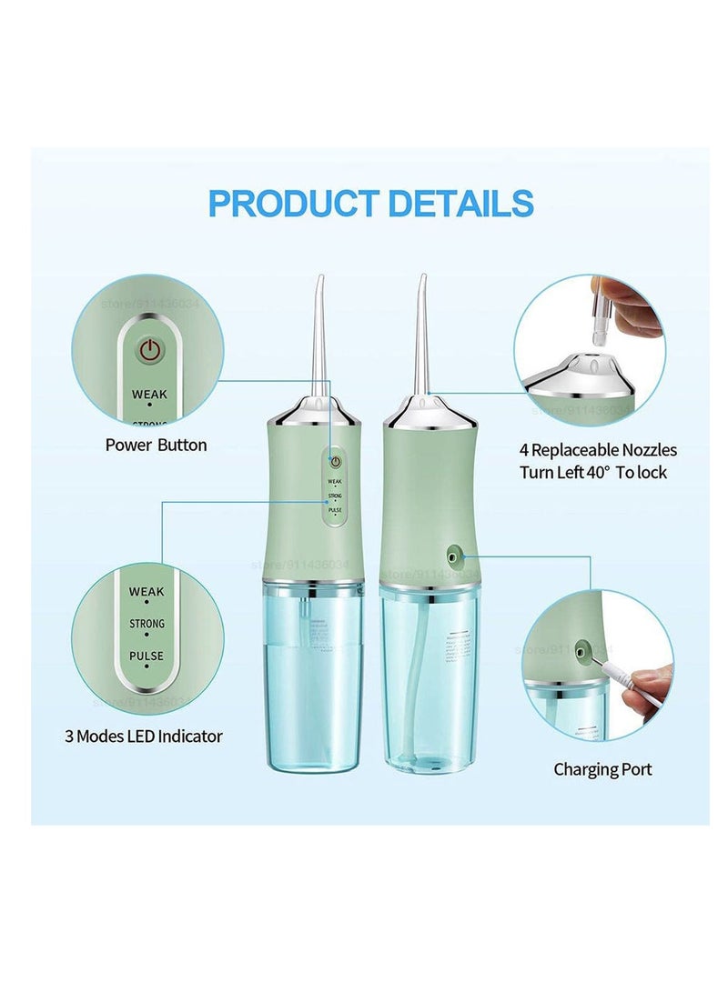 Generic Portable Water Dental Flosser with 3 Modes, Rechargeable Oral Irrigator, 4 Jets Teeth Cleaner  - Image 2