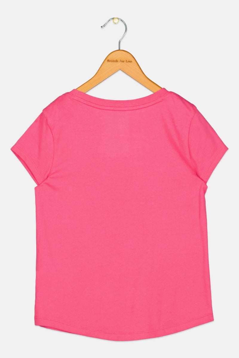 GAP Kids Girl Graphic Print Short Sleeves T-Shirt, Pink - Image 2