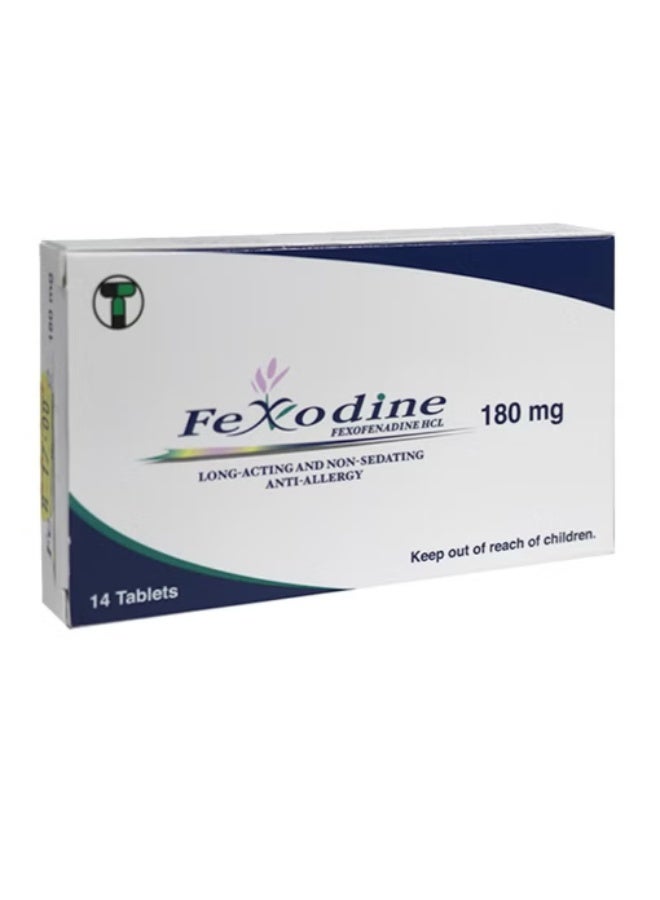 180mg Fexofenadine Tablets 14s