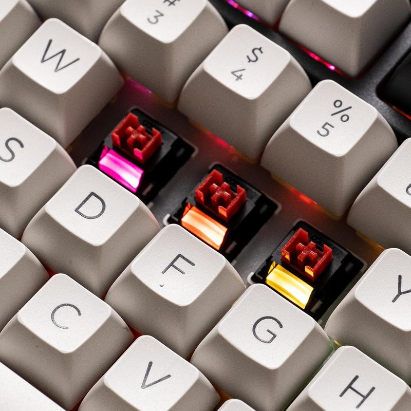 AKKO Dracula Keyboard Switch with Capacitor for Backlit Mechanical Gaming Keyboard, Linear Switch, 5-Pin 35gf Pre-Lubed Switch with Standard MX Structure (Dracula, 45pcs) - Image 4
