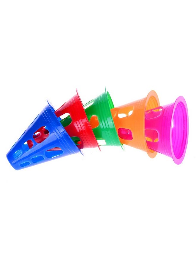 37YIMU 3 Inch Training Cones For Kid Adult Mini Sports Training Cones Plastic Windproof Roadblock Traffic Road Cones For Roller Skating And Skate Practice,5 Colors, 20 Pcs  - Image 5