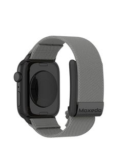 Moxedo Moxedo Hybrid Fit-Weave Nylon Braided Band Adjustable Replacement Strap Compatible for iWatch and Whoop 4.0 Wearable Health and Fitness Tracker - Gray  - Image 1