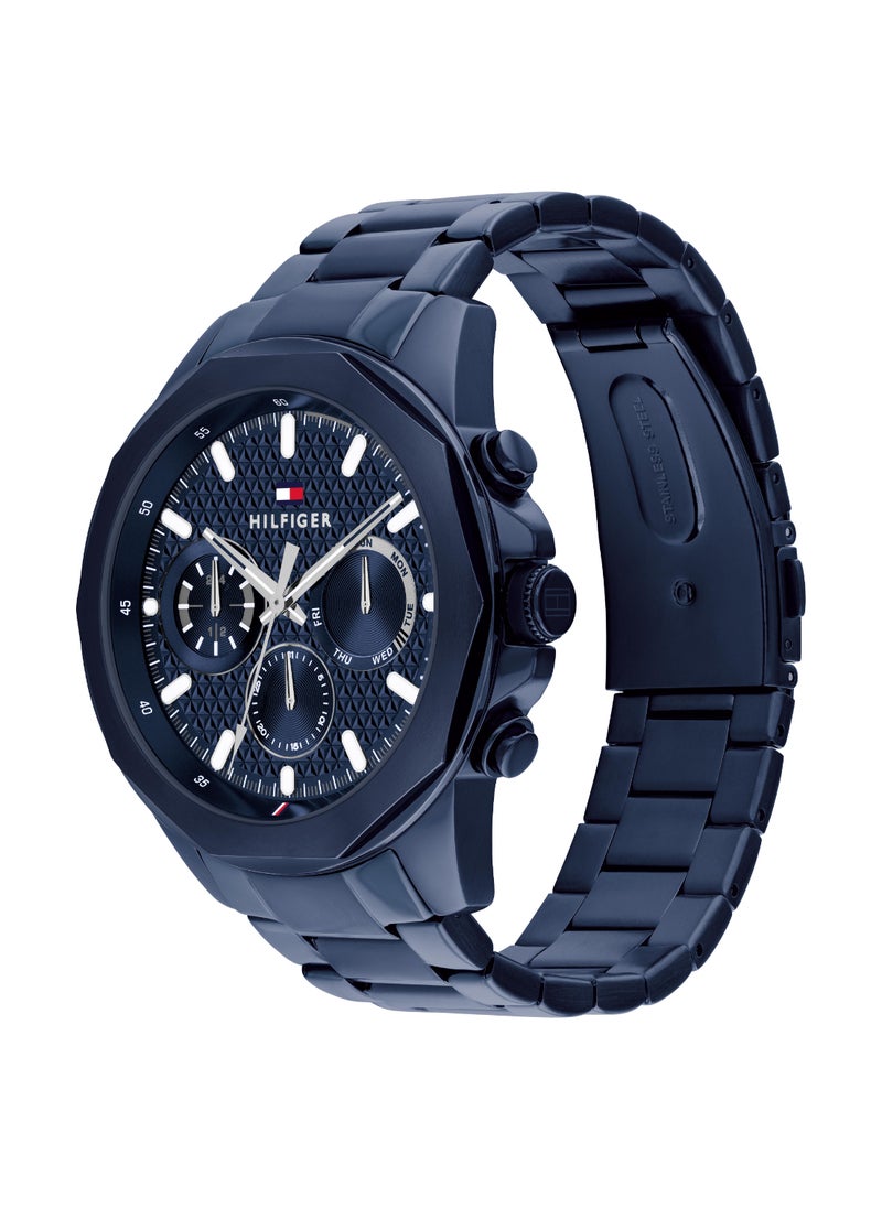 TOMMY HILFIGER TOMMY HILFIGER ROUND ANALOG MEN'S NAVY CASE WATCH - 1710652  - Image 1