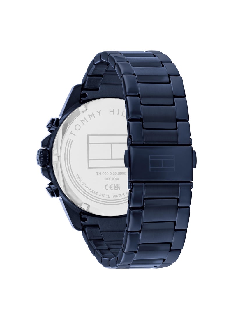 TOMMY HILFIGER TOMMY HILFIGER ROUND ANALOG MEN'S NAVY CASE WATCH - 1710652  - Image 3