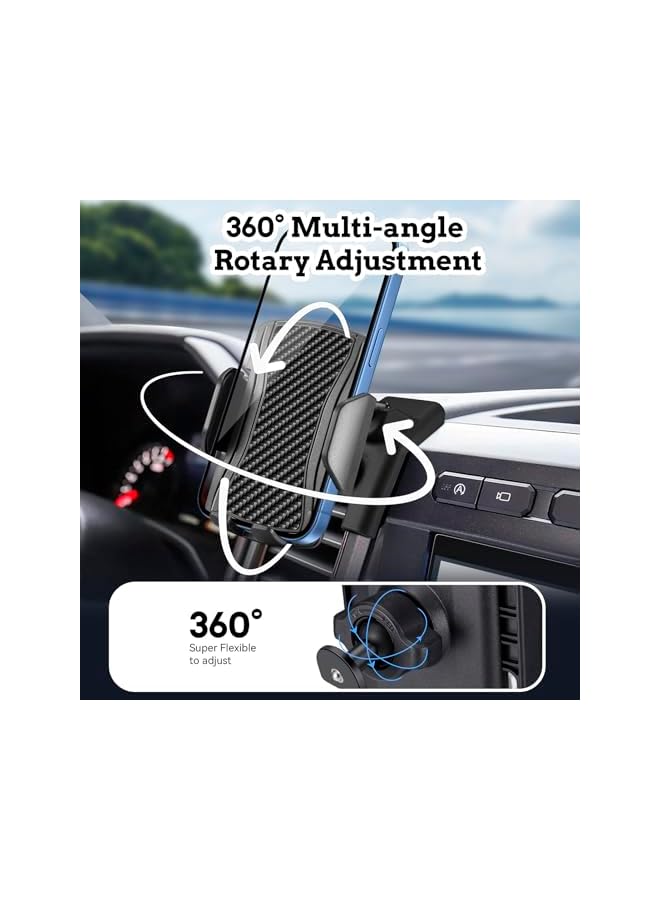 S-TOP Car Phone Holder Mount for Ford F-150 Raptor 2017 2018 2019 2020 2021,Ford F-150 Raptor Accessories,360° Rotation,One Button Release for iPhone,Samsung,Google,All Smartphones - Image 2