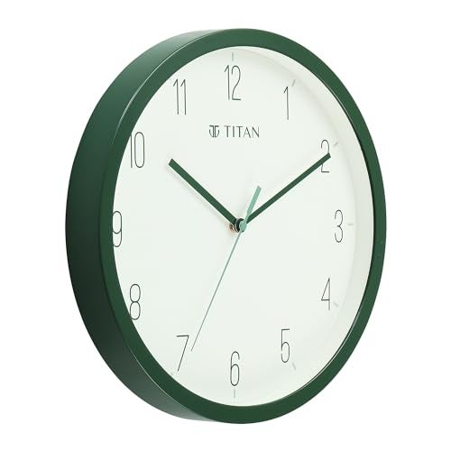 Titan Contemporary Colours Analog Wall Clock with Silent Sweep Technology- Green 32 cm x 32 cm (Medium) - Image 3