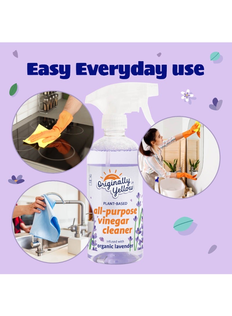 Originally Yellow All Purpose Cleaner Vinegar Spray Lavender 470ml - Image 5