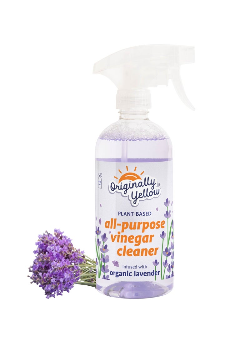 Originally Yellow All Purpose Cleaner Vinegar Spray Lavender 470ml - Image 1