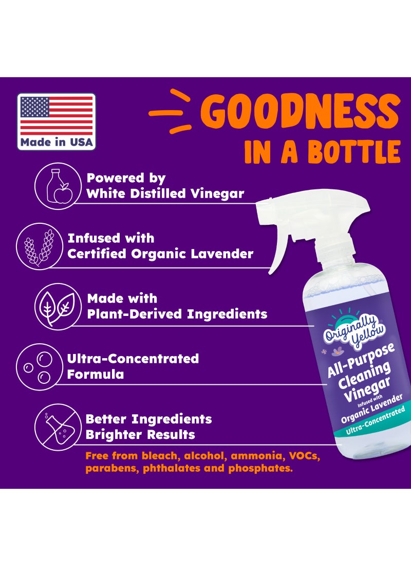 Originally Yellow All Purpose Cleaner Vinegar Spray Lavender - Image 2