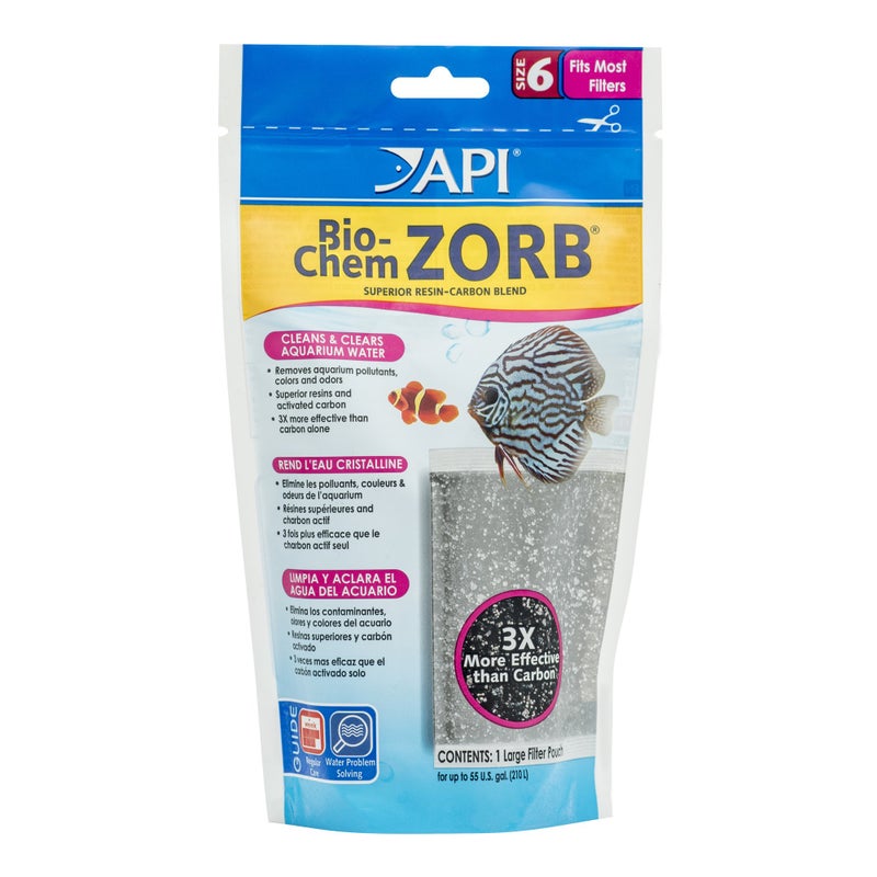 API BIO-CHEM ZORB SIZE 6 Aquarium Canister Filter Filtration Pouch 1-Count Bag - Image 1