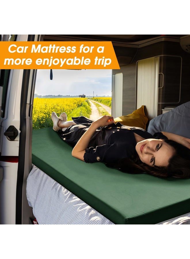 CYMULA Camping Cot Mattress 34in Wide Memory Foam Sleeping Pad,Soft Warm Non-Slip Camping Mattress Topper with Retaining for Adults,Portable Roll up Pad for Travel（79 * 34 * 2,Dark Green） - Image 5