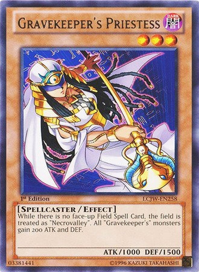 YU-GI-OH! - Gravekeeper's Priestess (LCJW-EN258) - Legendary Collection 4: Joey's World - 1st Edition - Rare