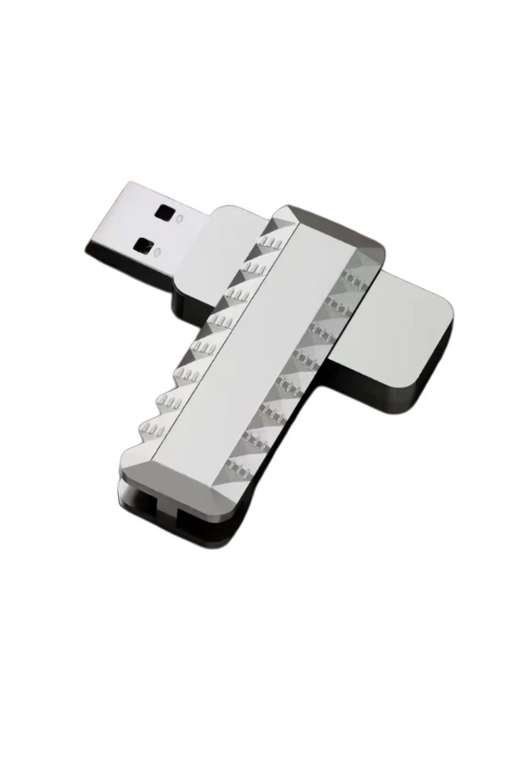 USB Flash Memory Stick, 2 In 1 Portable Thumb Drive, Compact And Durable USB Flash Drive, High Speed Pen Drive For Mobile Phones Tablets Laptops, (1pc, Silver, 8GB)