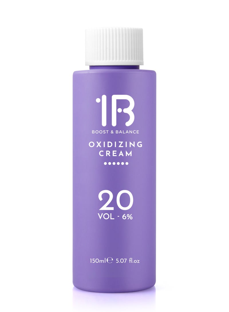 1B Oxidizing Cream Vol 20 (6%) – 150ml | With Cherry Oil | For Tress Tones Hair Dye | Full Grey Coverage, Long-Lasting Shine & Color | Creamy Developer for Healthy, Vibrant Hair - Image 1