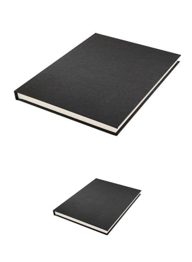 inr | دفتر رسم مزدوج مُخيط (مقاس A5، 21 سم × 14.8 سم، رسم بورتريه، 100 صفحة) و(مقاس A6، 14.8 سم × 10.5 سم، رسم بورتريه، 100 صفحة) 140 غرام/متر مربع (خالٍ من الأحماض) أعمال فنية (عبوة من قطعتين) | GRD849 - Image 1