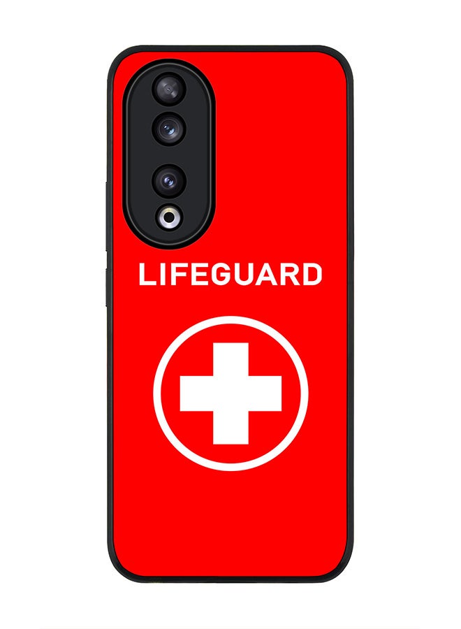 Stylizedd Rugged Black edge case for Honor 90 5G, Slim fit Soft Case Flexible Rubber Edges Anti Drop TPU Gel Thin Cover -  Lifeguard - Image 1
