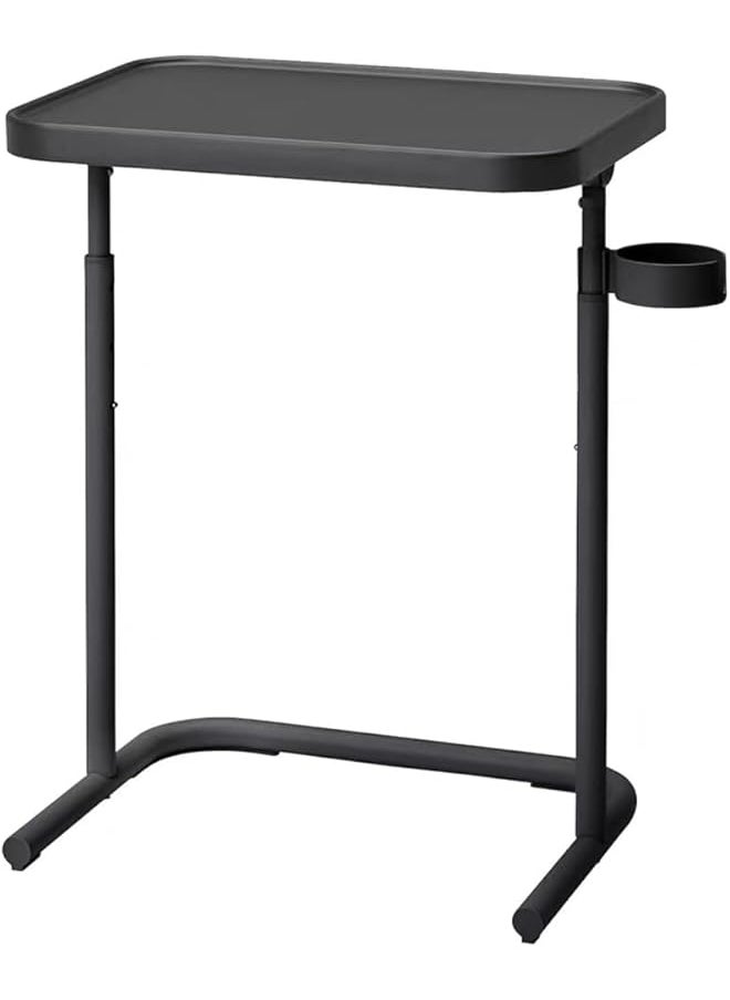 erorex - Laptop Desk Bedside Computer Table Adjustable Laptop Table Desk End Side Table For Sofa Bed Laptop Computer Stand Desks Laptop Bed Tray Table Lap Desk With Magnetic Desktop Black - Image 1
