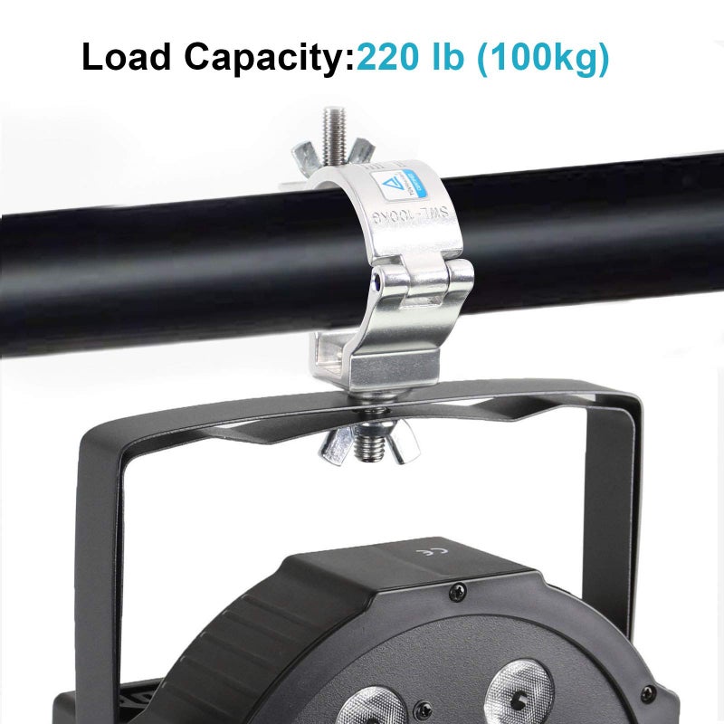 GBGS 20 Pack 2"Truss lighting Clamps, Aluminum O-Clamp Stage Lighting Moving Head Light Par Light Spotlight,Max Load 220 LB,TUV Certificated - Image 4