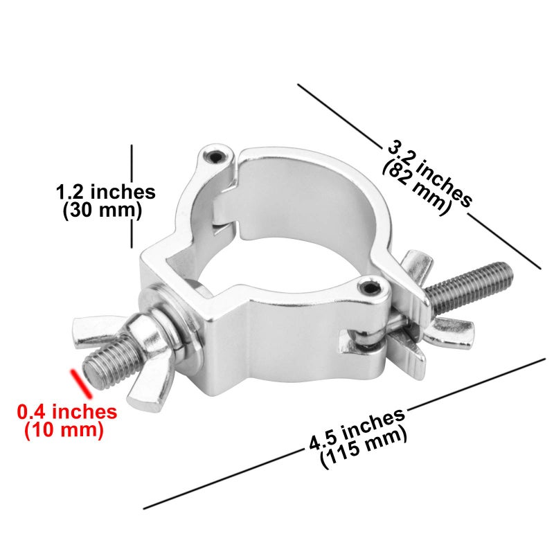 GBGS 20 Pack 2"Truss lighting Clamps, Aluminum O-Clamp Stage Lighting Moving Head Light Par Light Spotlight,Max Load 220 LB,TUV Certificated - Image 5