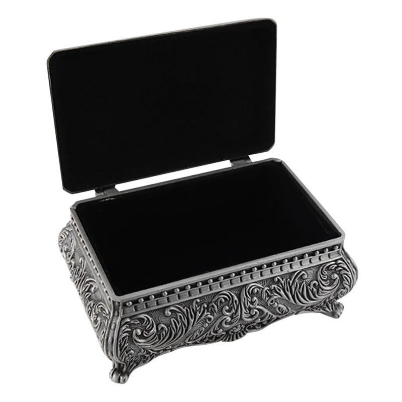Vintage Alloy Jewelry Box Ring Storage Organizer For Desk Tabletop - Image 2