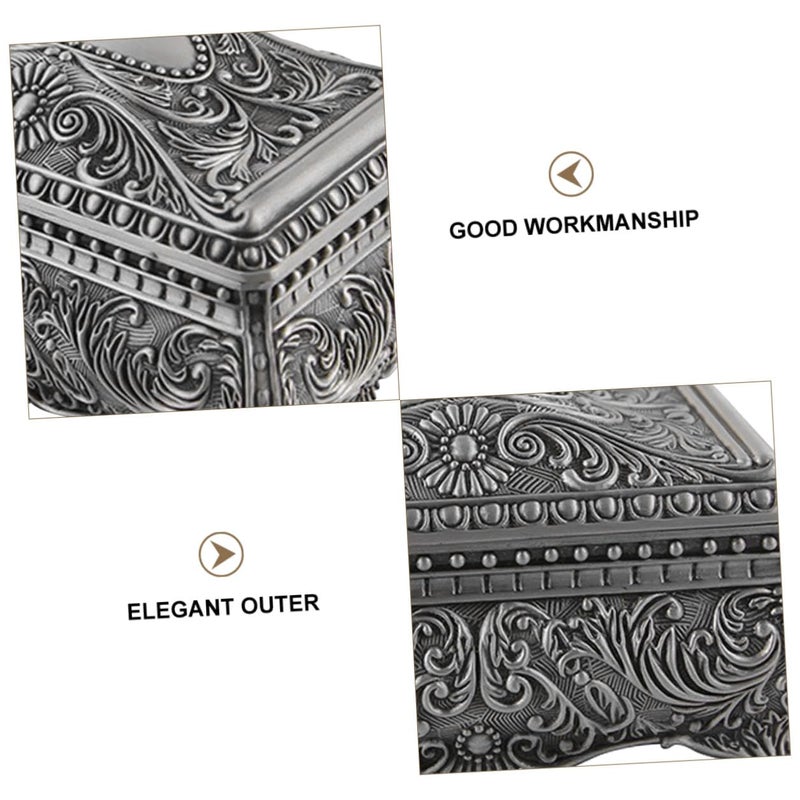 Vintage Alloy Jewelry Box Ring Storage Organizer For Desk Tabletop - Image 4