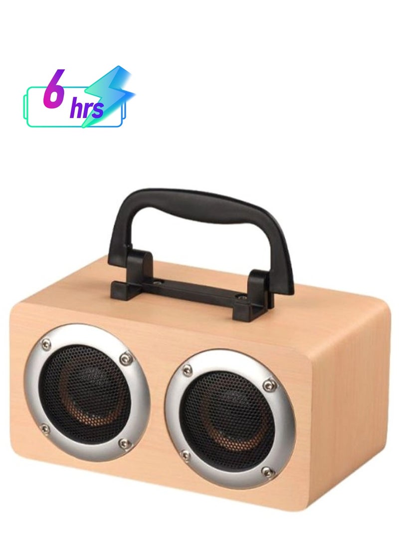 NIBEMINENT W5B Portable Dual Horn Bluetooth Speaker With Phone Holder Beige/Silver/Black  - Image 1