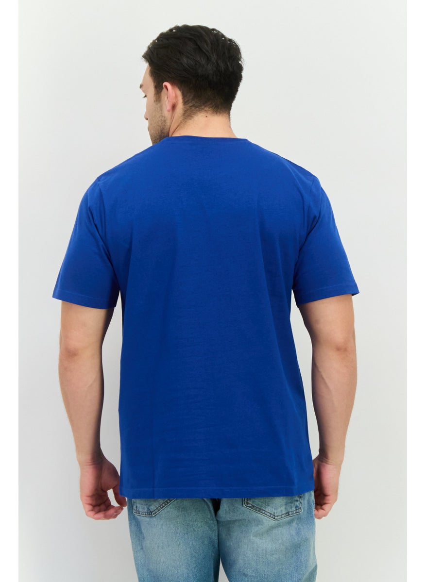 Nautica Competition - Men Crew Neck Short Sleeves Graphic Print T-Shirt, Blue Combo - Image 1