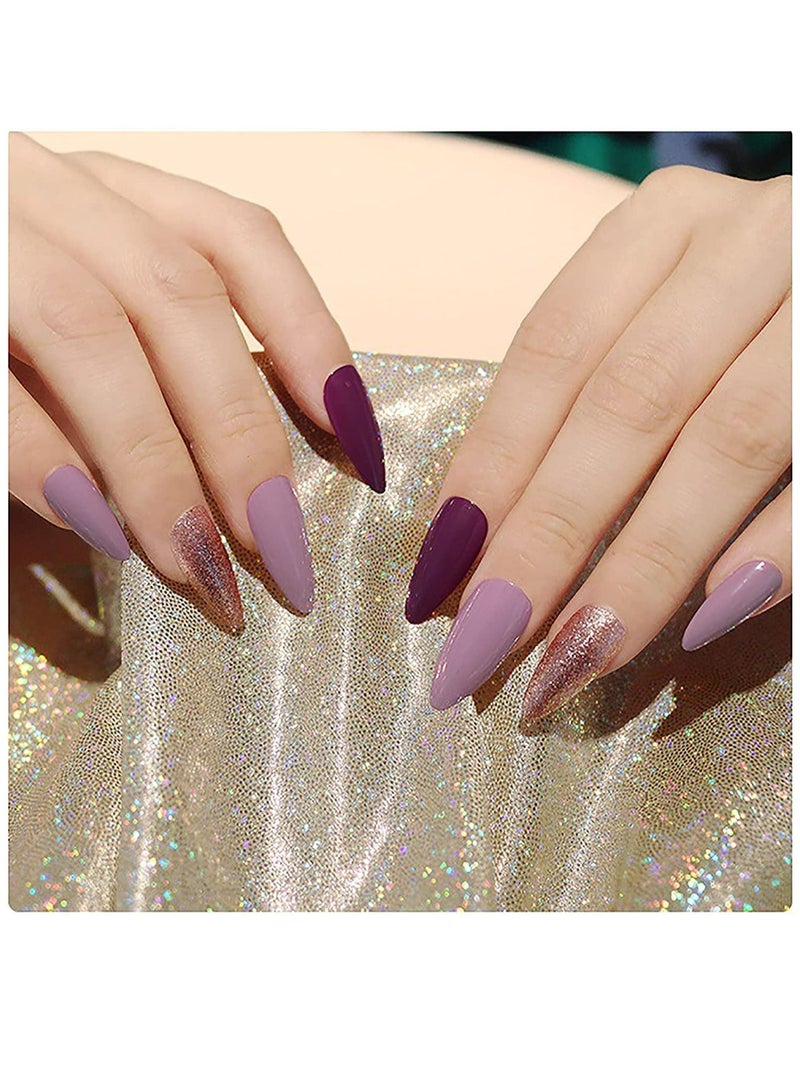 نصائح أظافر اللوز الصناعية غطاء كامل 500 قطعة أظافر أكريليك قصيرة (جودة عالية) - Image 1