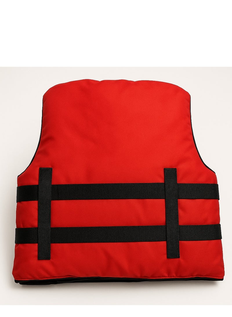 SOFAB Adult Life Jacket – Adjustable Safety Vest for Swimming, Boating, Kayaking – Blue & Red - Image 2