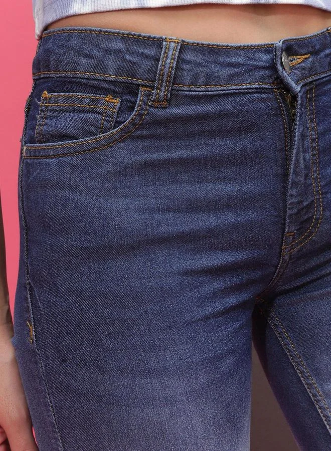 Freehand Blue Freehand Women Ombre Look Bootcut Jeans for Women | Best Price UAE