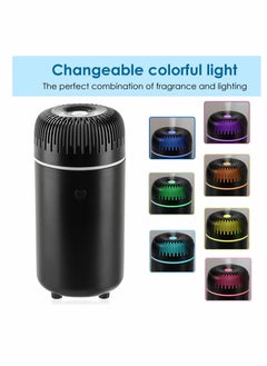 Excefore Car Diffuser,  Humidifier Aromatherapy Essential Oil Diffuser USB Cool Mist Mini Portable Diffuser for Car Home Office Bedroom (Black)  - Image 2
