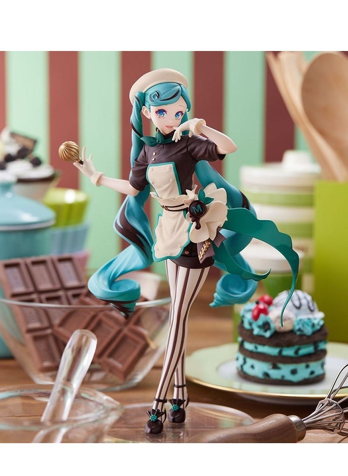 General Hatsune Miku Dark Chocolate Bakery Chef MIKU Figure (21cm) Suitable for fans and friends as gifts  - Image 2