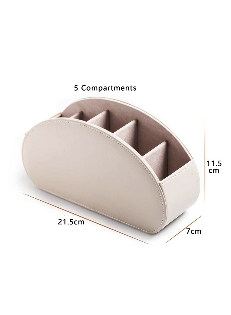 Remote Control Holder and Organizer - Multifunctional Desk Storage Box with 5 Compartments - Image 2